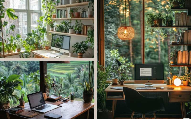 setup/decor góc làm việc