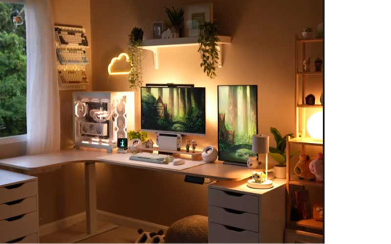 setup/decor góc làm việc