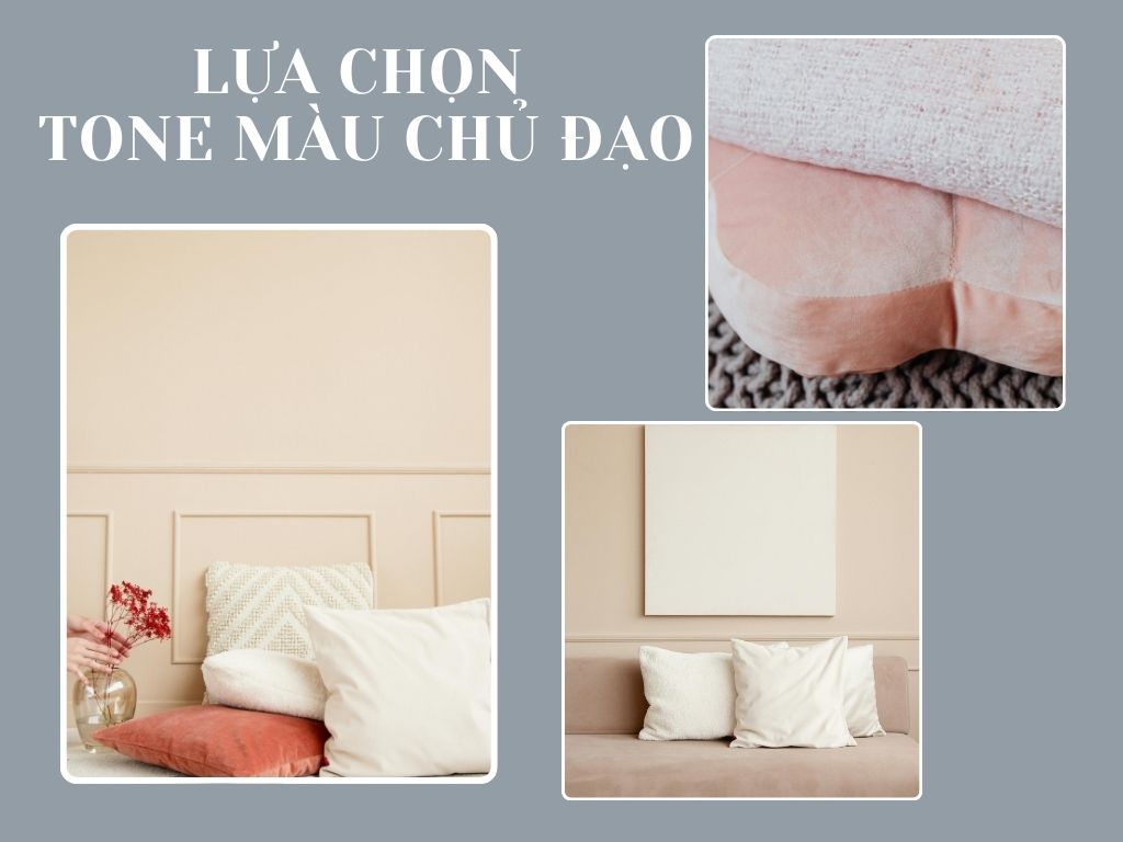 chọn tone màu chủ đạo cho phong cách trang trí phòng ngủ