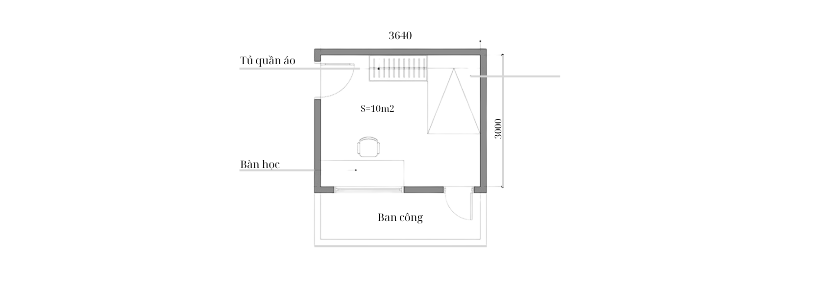 Decor phòng ngủ 10m2