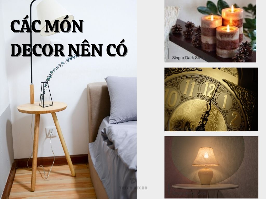 Các món decor nên có trong trang trí phòng ngủ
