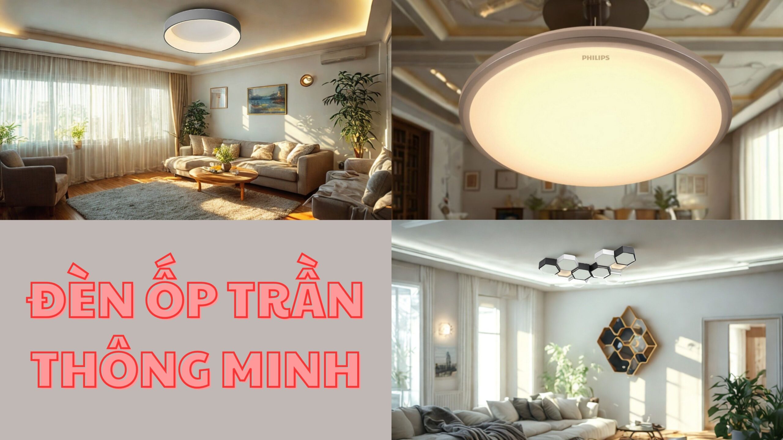 đèn ốp trần thông minh