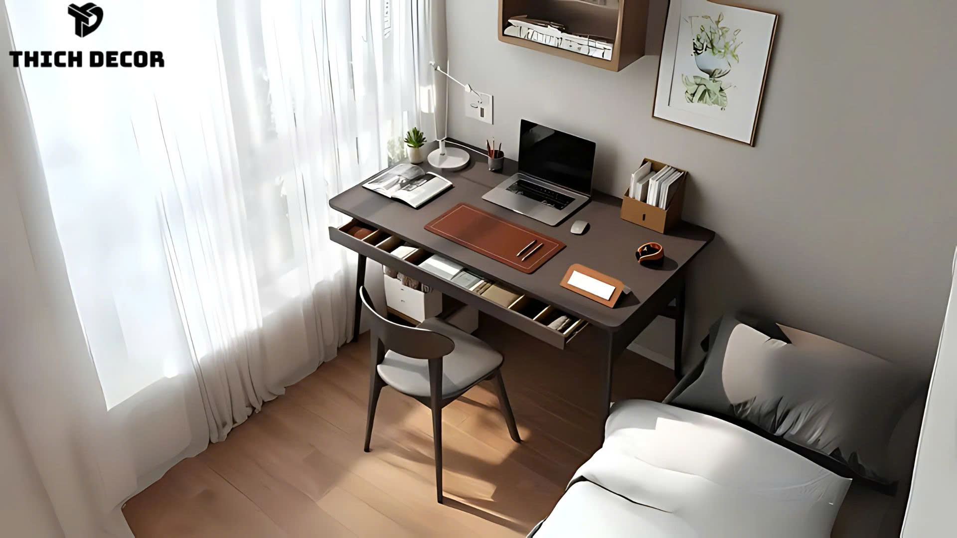CÁCH BỐ TRÍ BÀN LÀM VIỆC TRONG PHÒNG NGỦ