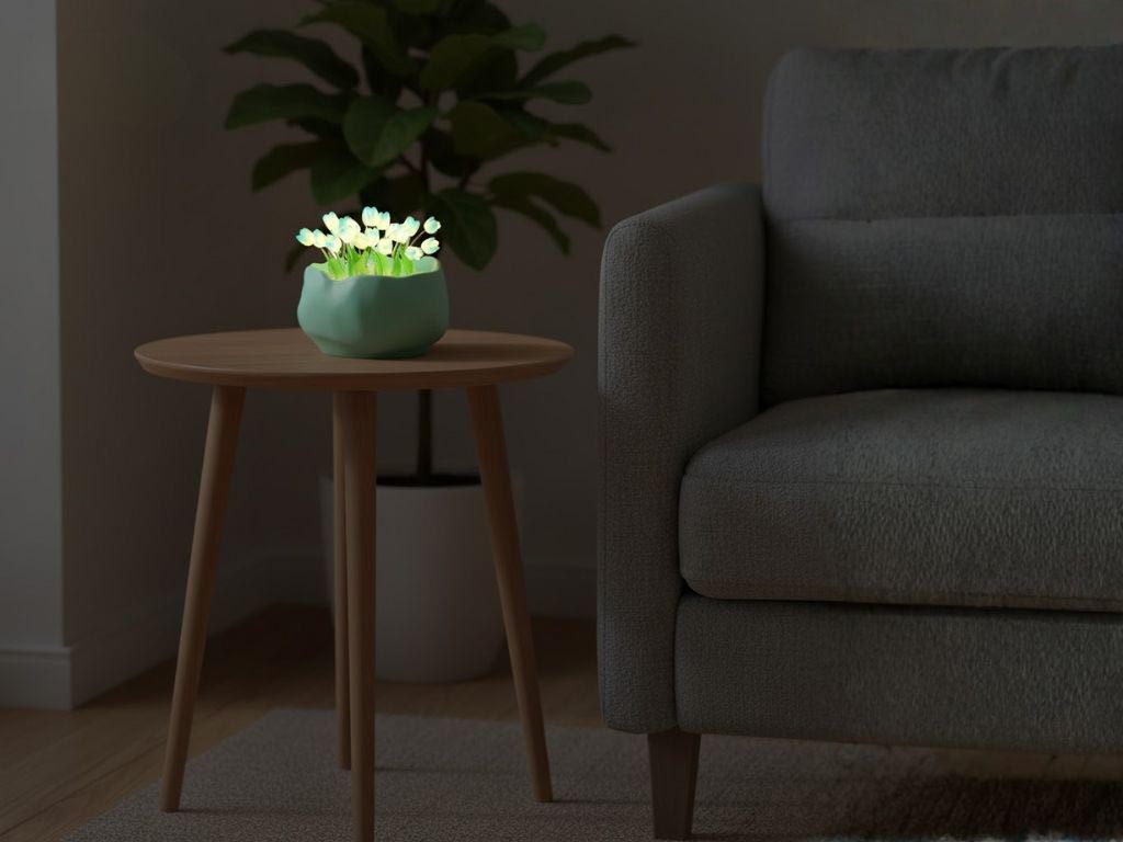 Đèn hoa tulip cua hang decor gia re